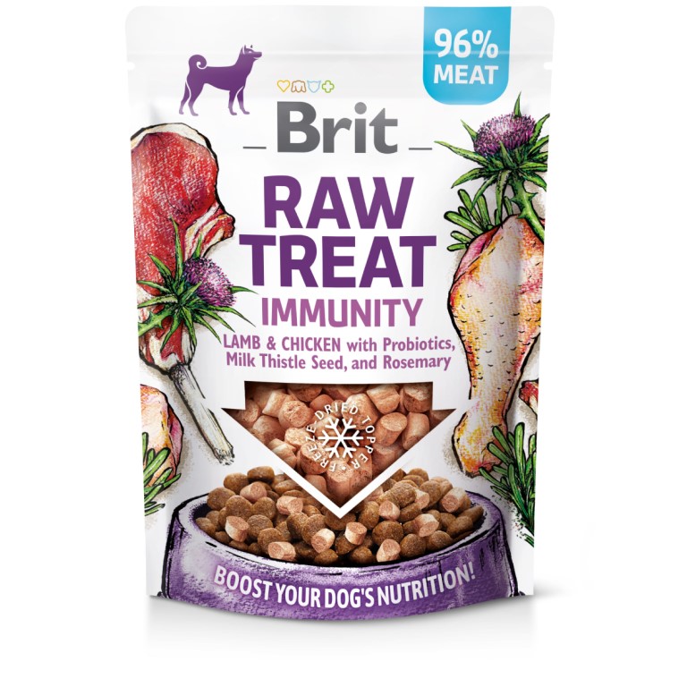 Brit RAW TREAT Immunity Lamb&Chicken pamlsky pro psy 40 g