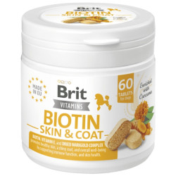 Brit Vitamins Biotin Skin&Coat Care 120 g 60 tablet