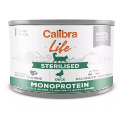Calibra Cat Life konzerva Sterilised Duck Monoprotein 200 g