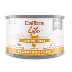 Calibra Cat Life konzerva Sterilised Turkey Monoprotein 200 g