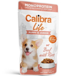 Calibra Dog Life kapsička Puppy & Junior Beef 150 g | Kapsička pro psy