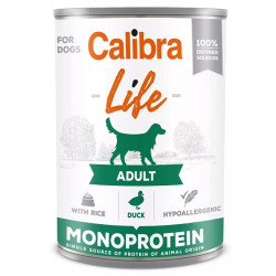 Calibra Dog Life konzerva Adult Duck with Rice 400 g