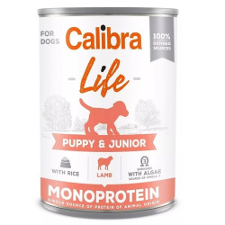 Calibra Dog Life konzerva Puppy & Junior Lamb with Rice 400 g