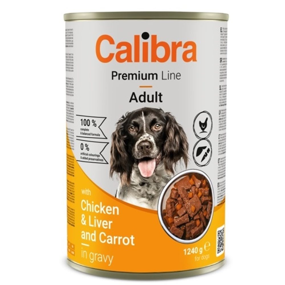 Calibra Dog Premium konzerva Chicken & Liver 1240 g | Konzerva pro psy | P56800