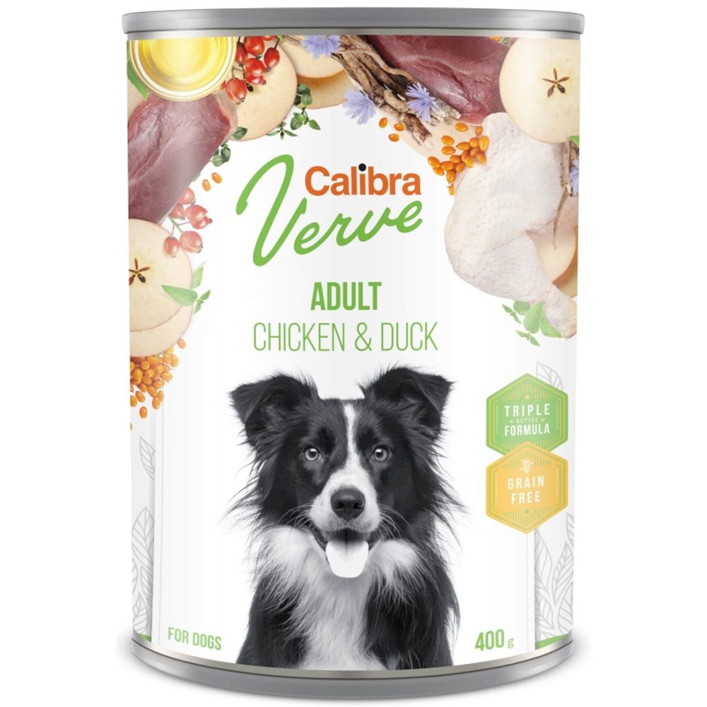 Calibra Dog Verve konzerva GF Adult Chicken & Duck 400 g | Konzerva pro psy | P58047