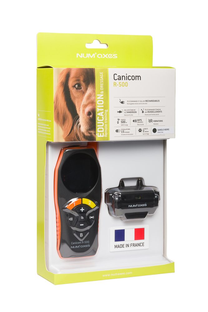 Canicom R-1500 | Elektronický výcvikový obojek - černý