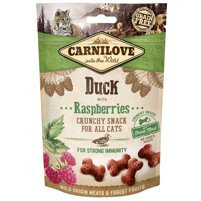 Carnilove Cat Crunchy Snack Duck + Raspberries 50 g