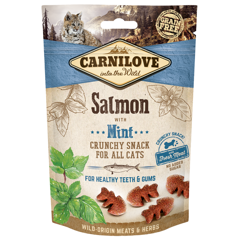 Carnilove Cat Crunchy Snack Salmon + Mint 50 g
