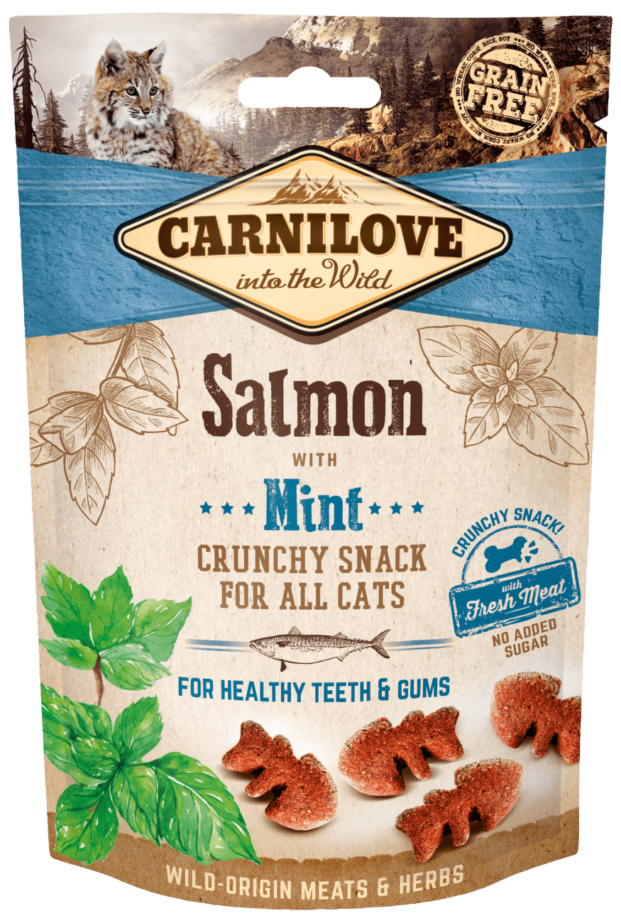 Carnilove Cat Crunchy Snack Salmon with Mint with fresh meat 50g