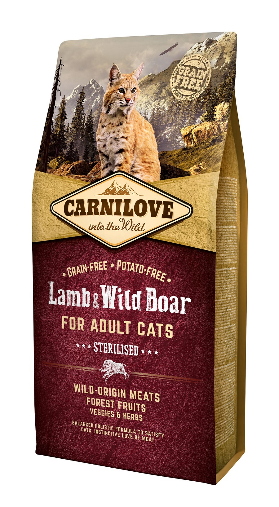 Carnilove Cat Grain Free Lamb & Wild Boar Adult Sterilised 6 kg