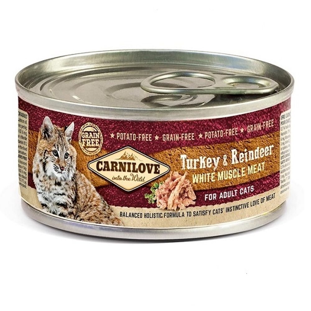 Carnilove Cat konzerva Turkey & Reindeer 100 g | P58053