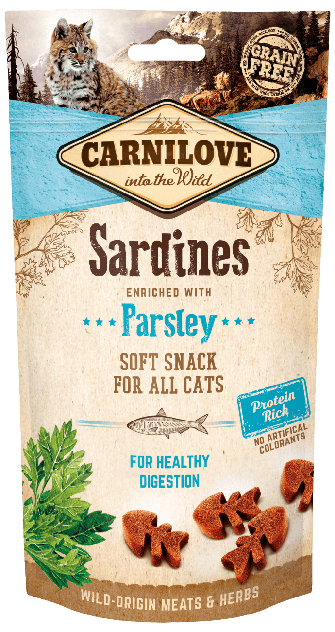 Carnilove Cat Semi Moist Snack Sardine enriched with Parsley 50g