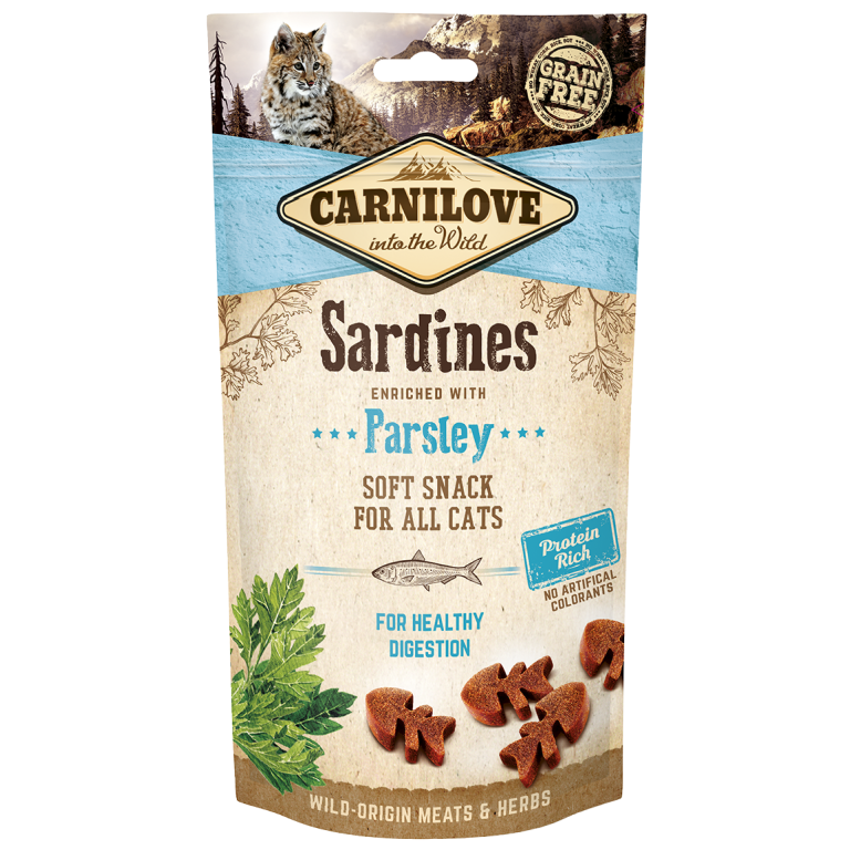 Carnilove Cat Semi Moist Snack Sardine with Parsley 50 g