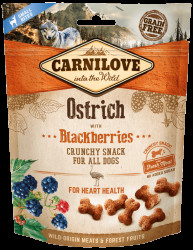 Carnilove Dog Crunchy Snack Ostrich with Blackberries 200g