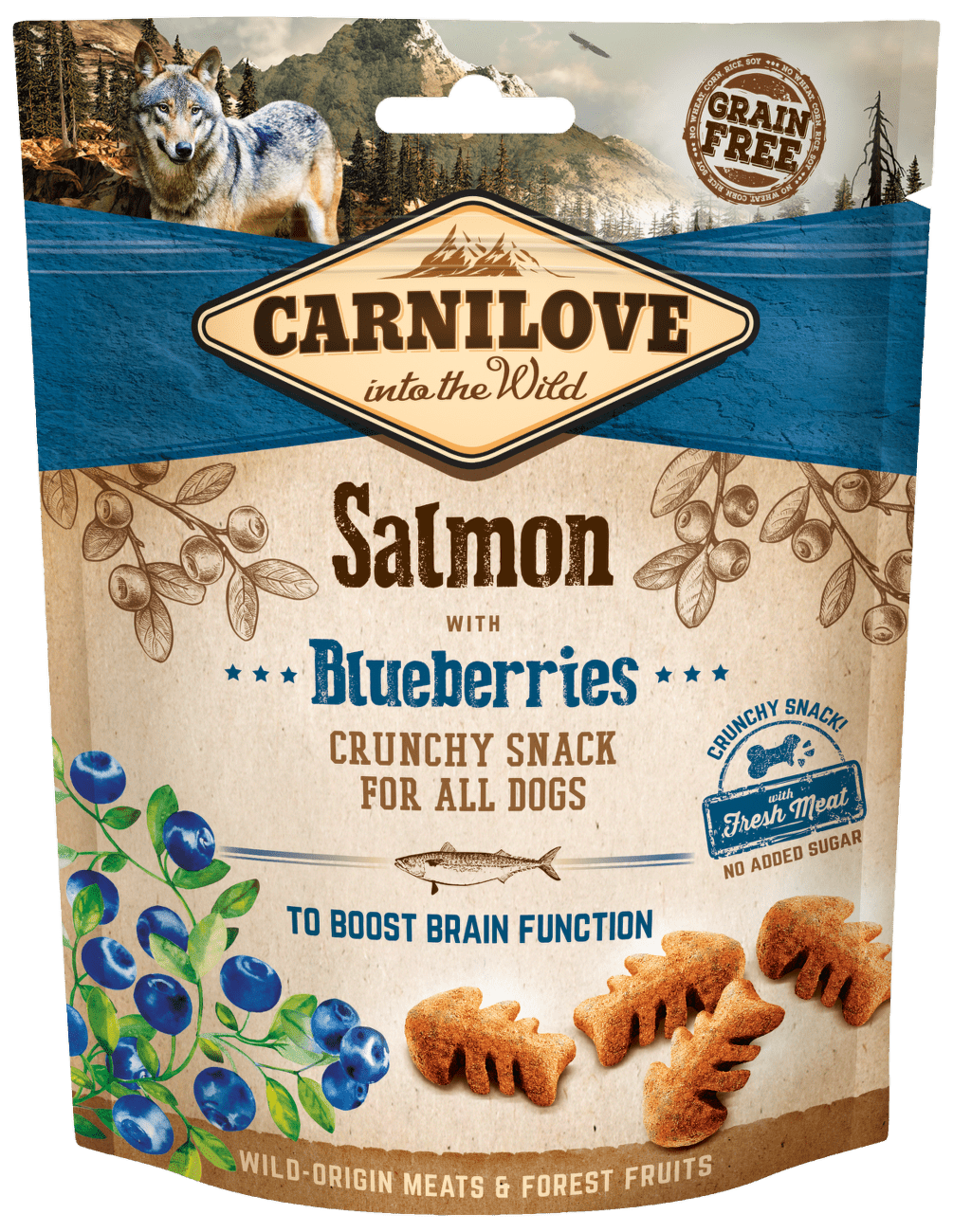 Carnilove Dog Crunchy Snack Salmon with Blueberries 200g
