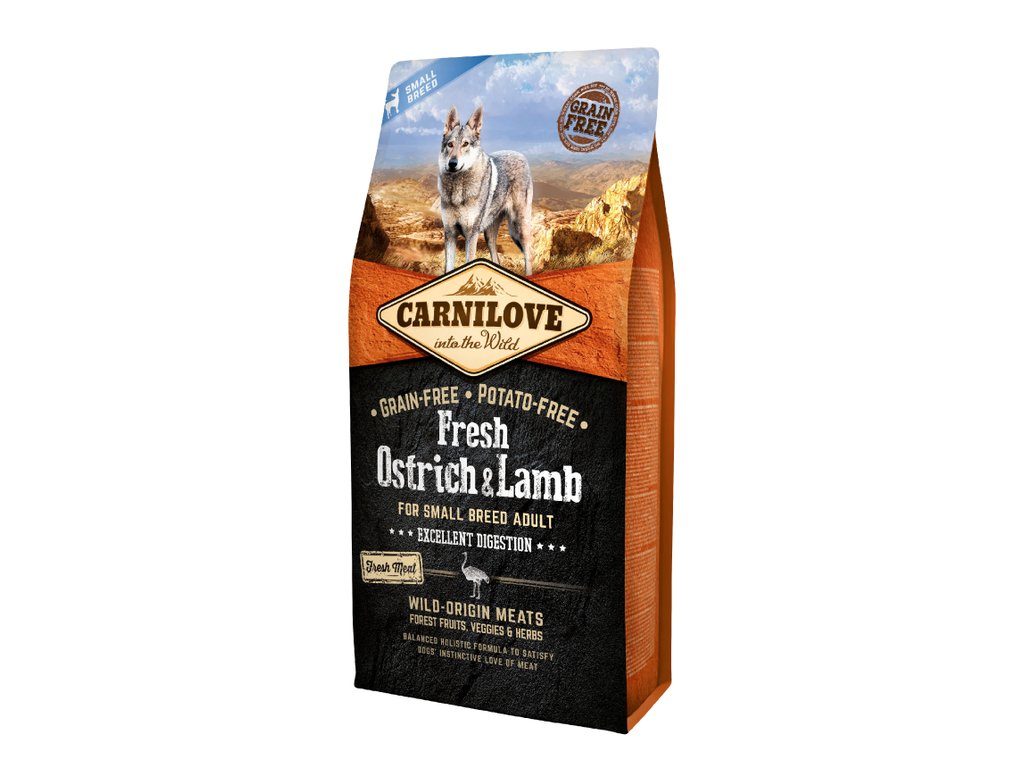 Carnilove Dog Fresh Ostrich & Lamb for Small Breed 6 kg