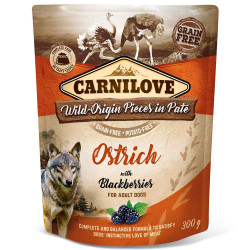 Carnilove Dog Pouch Paté Ostrich with Blackberries 300 g | Kapsička pro psy