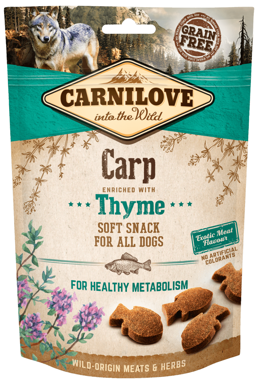 Carnilove Dog Semi Moist Snack Carp enriched with Thyme 200g