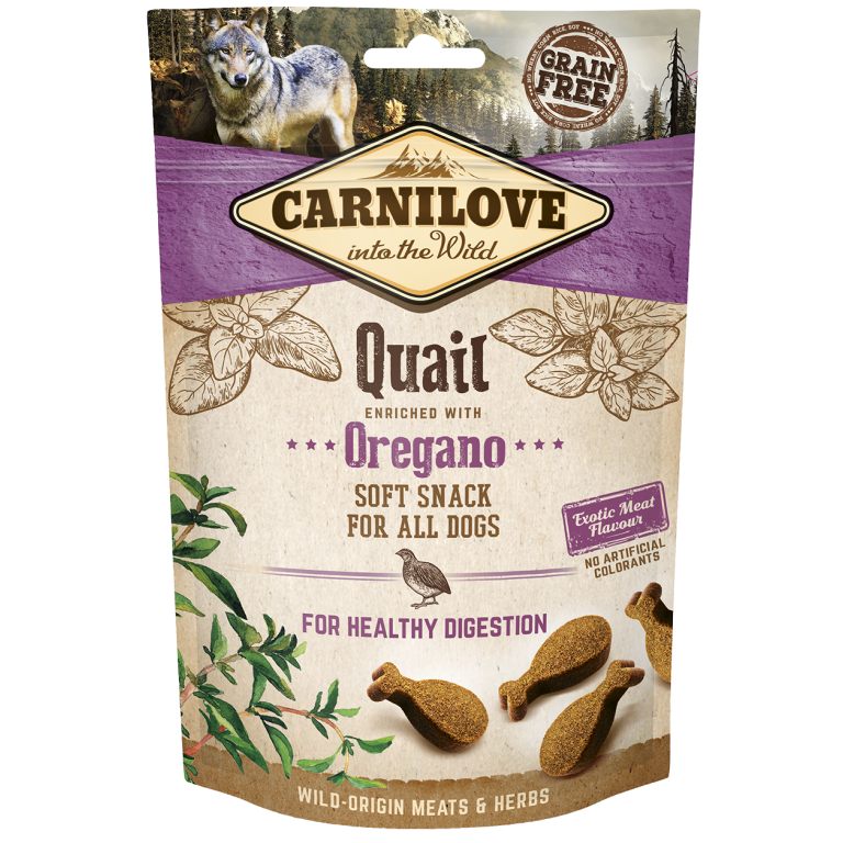 Carnilove Dog Semi Moist Snack Quail with Oregano 200 g