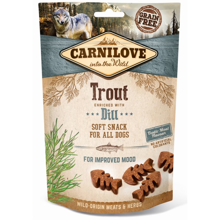 Carnilove Dog Semi Moist Snack Trout with Dill 200 g