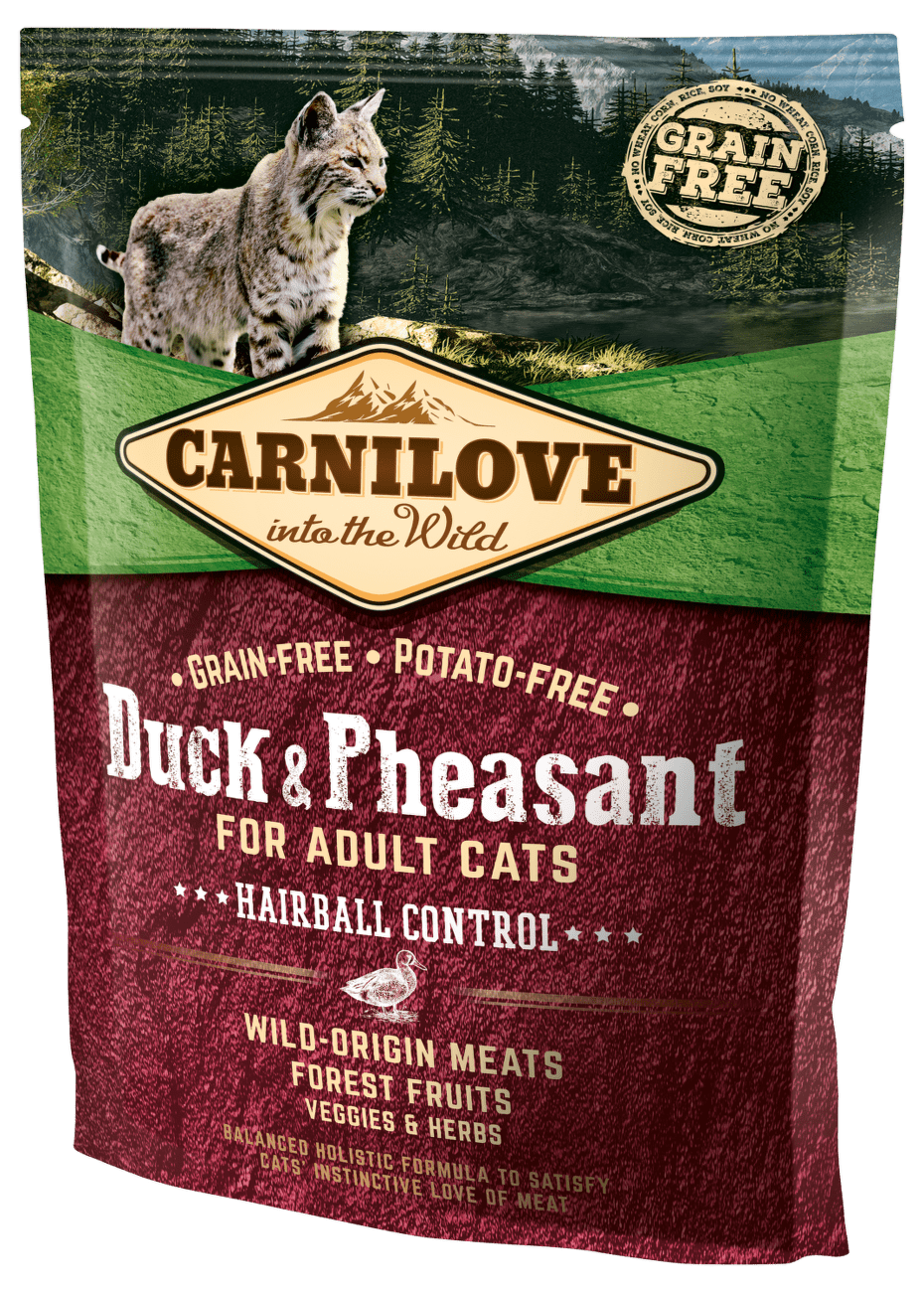 Carnilove Duck and Pheasant Adult Cats–Hairball Control 400g