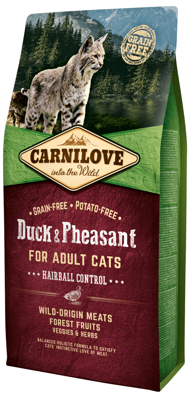Carnilove Duck and Pheasant Adult Cats–Hairball Control 6kg
