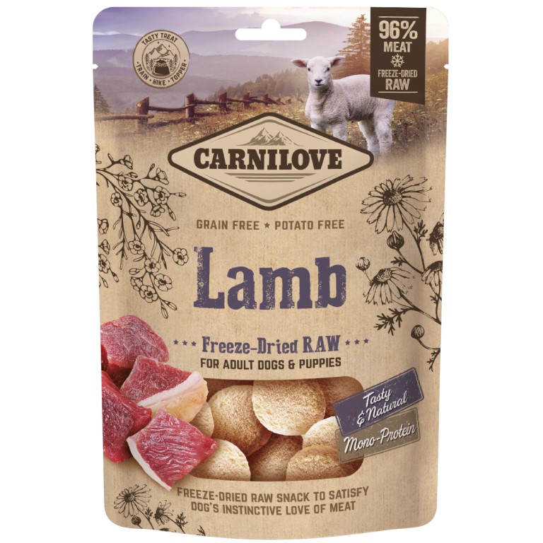 Carnilove Freeze-Dried Raw Lamb pamlsek pro psy 60 g