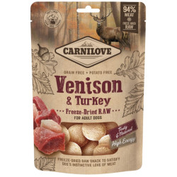 Carnilove Freeze-Dried Raw Snacks Venison&Turkey 60 g
