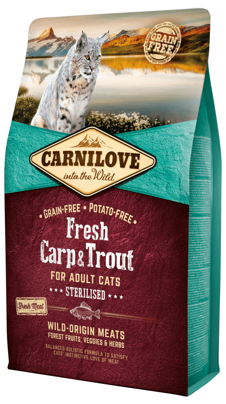 Carnilove Fresh Carp & Trout Sterilised for Adult cats 2kg