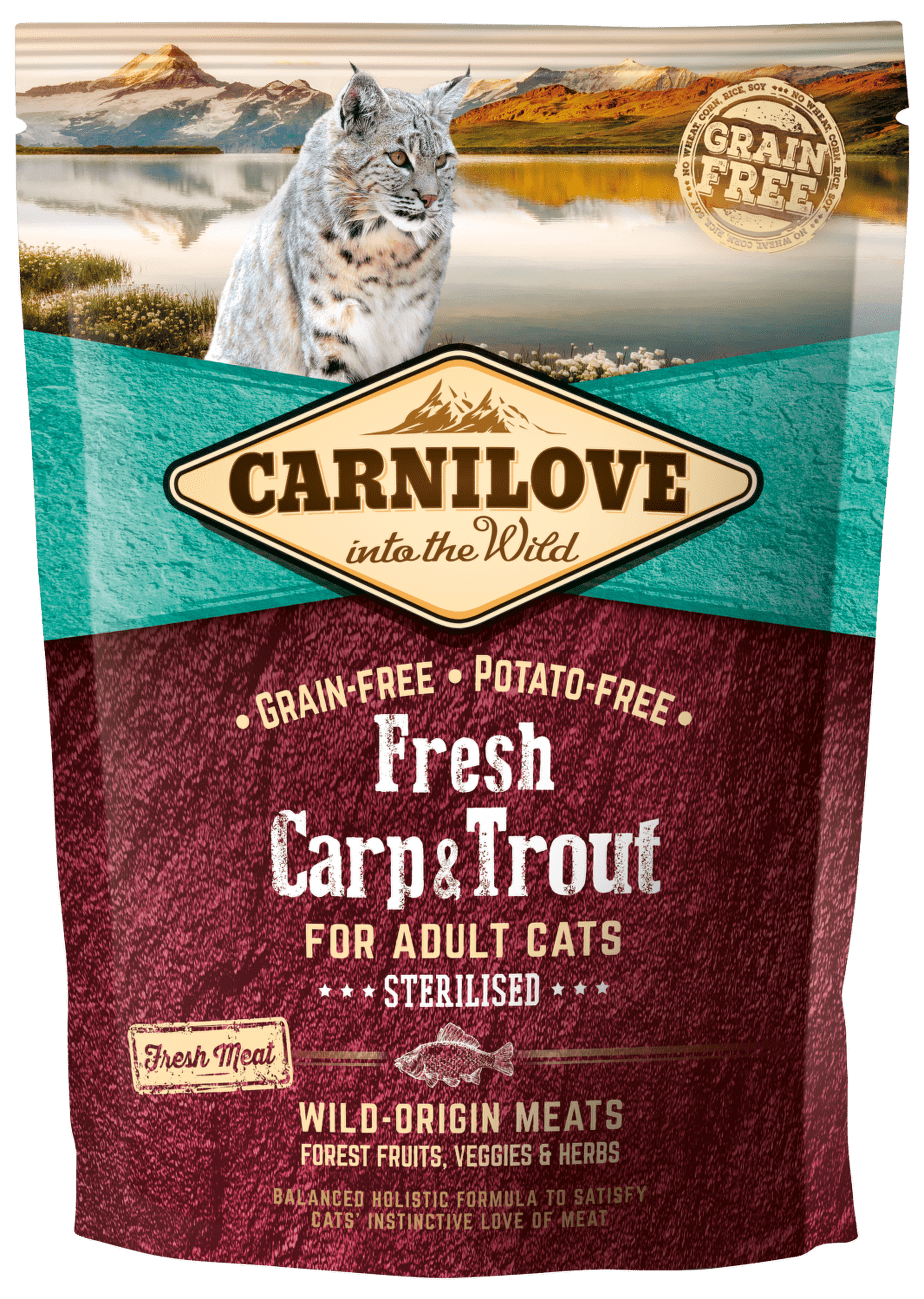Carnilove Fresh Carp & Trout Sterilised for Adult cats 400g