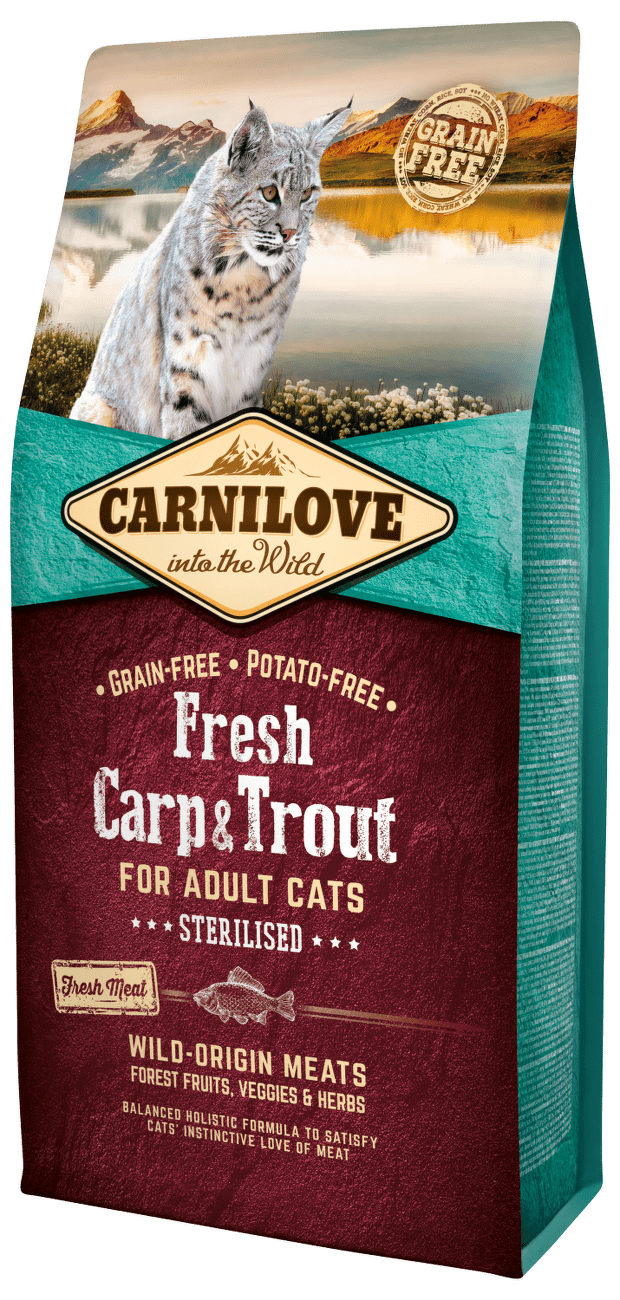Carnilove Fresh Carp & Trout Sterilised for Adult cats 6kg