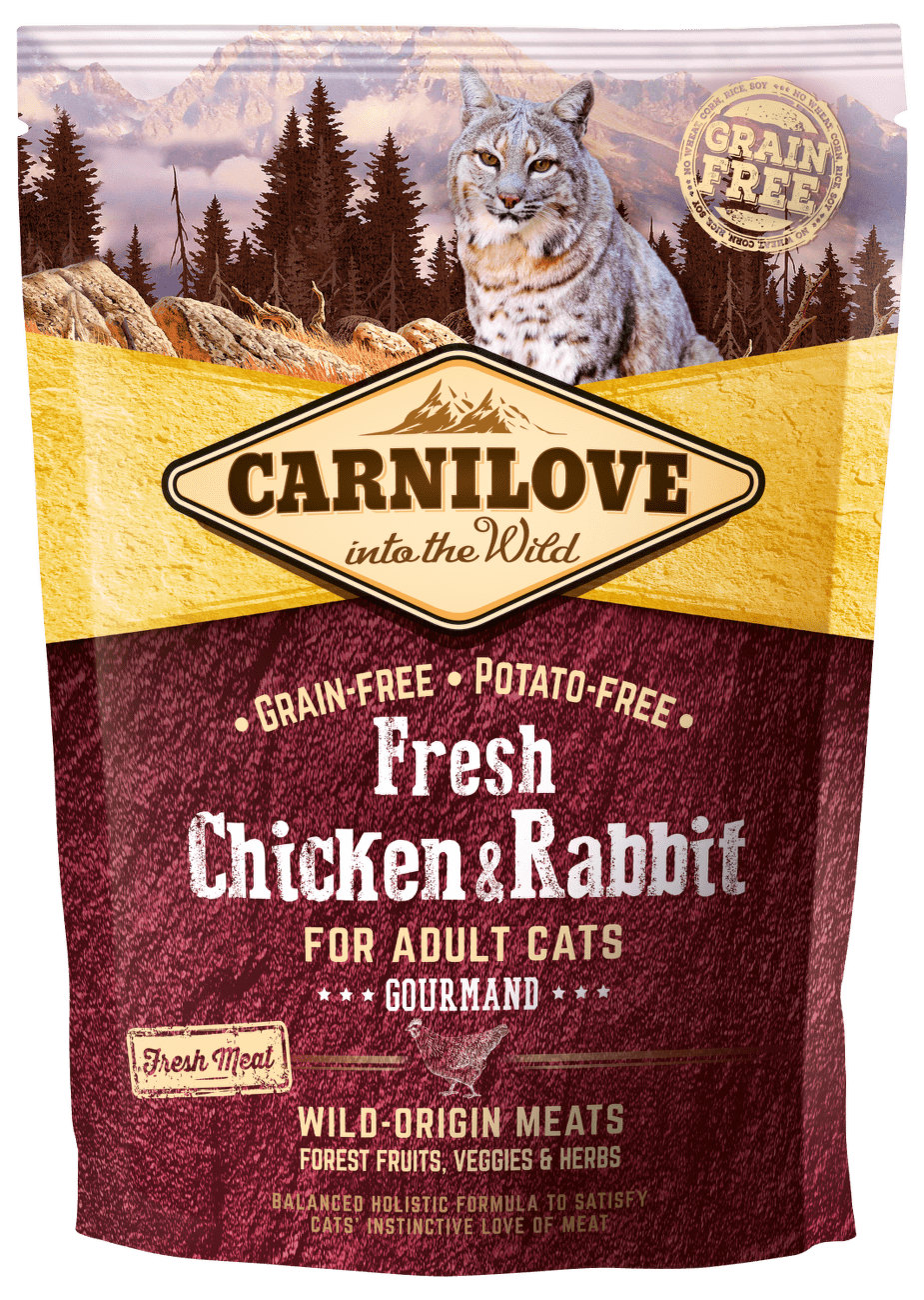 Carnilove Fresh Chicken & Rabbit Gourmand for Adult cats 400g