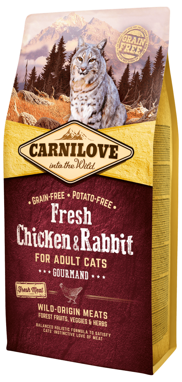 Carnilove Fresh Chicken & Rabbit Gourmand for Adult cats 6kg