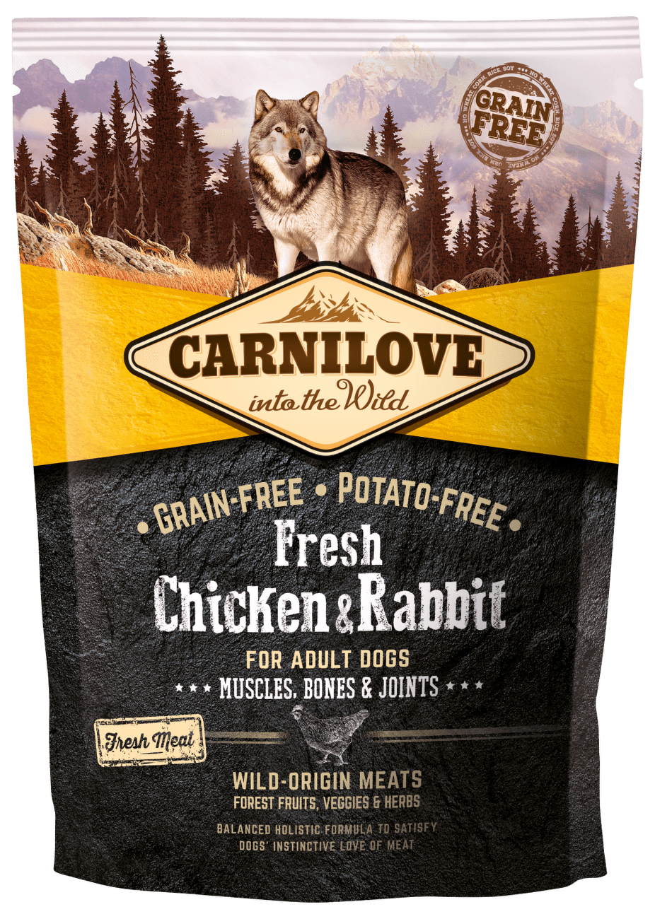 Carnilove Fresh Chicken & Rabbit Muscles, Bones & Joints for Adult dogs 1,5kg