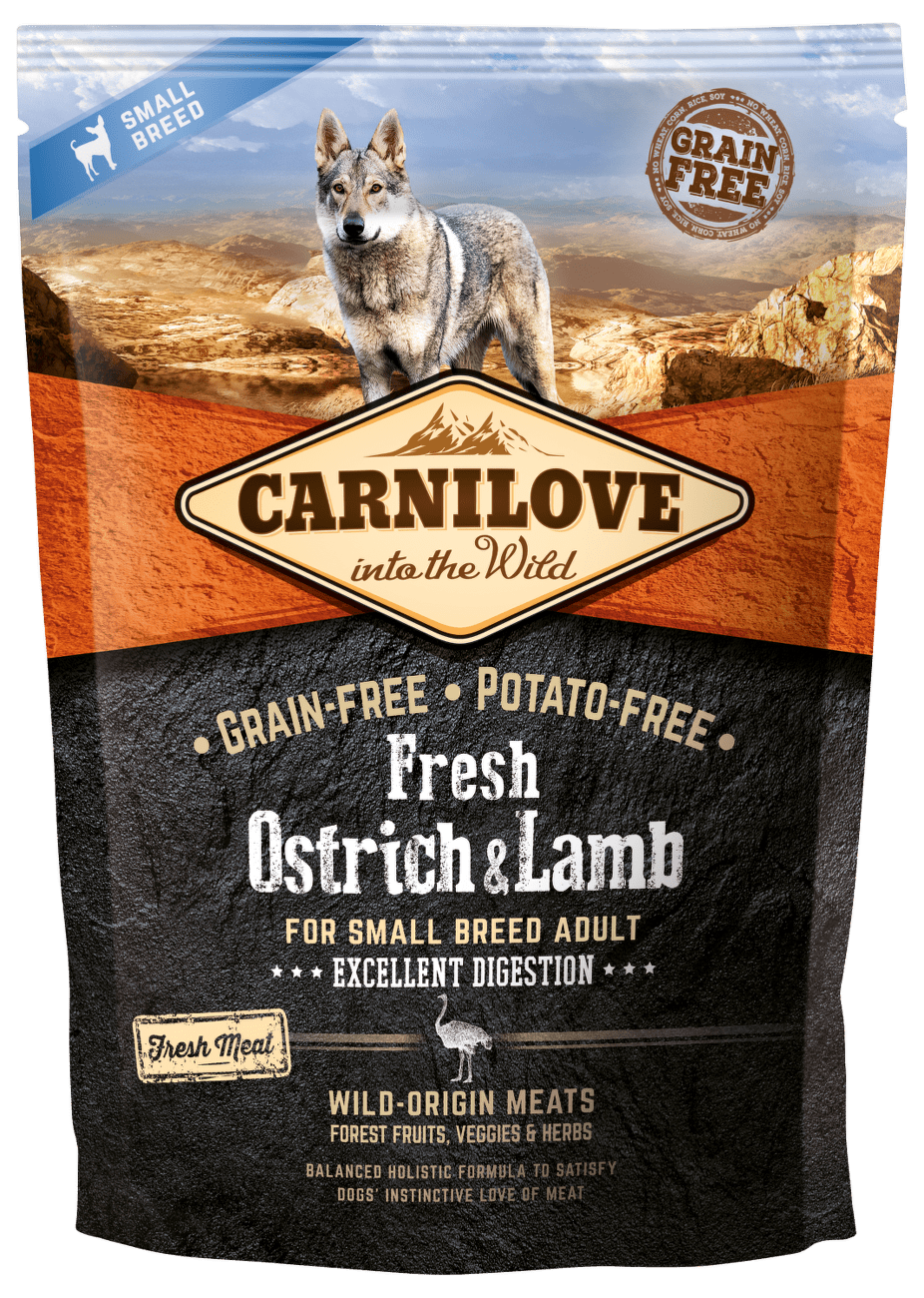 Carnilove Fresh Ostrich & Lamb Excellent Digestion for Small Breed Dogs 1,5kg
