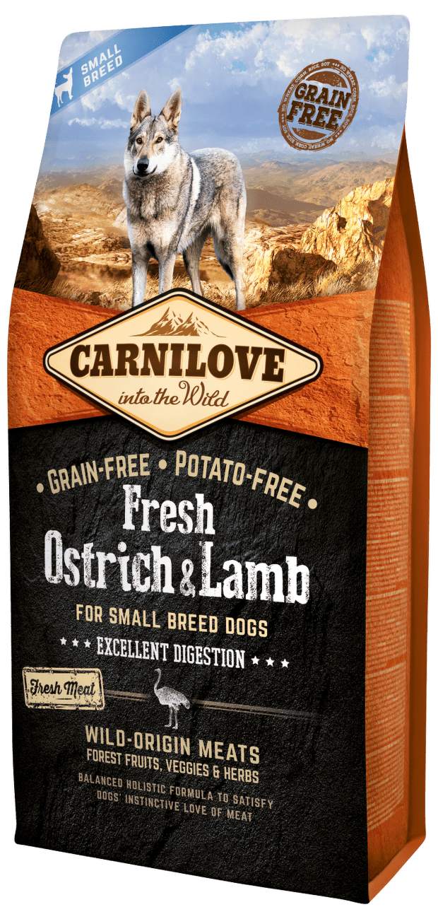 Carnilove Fresh Ostrich & Lamb Excellent Digestion for Small Breed Dogs 6kg
