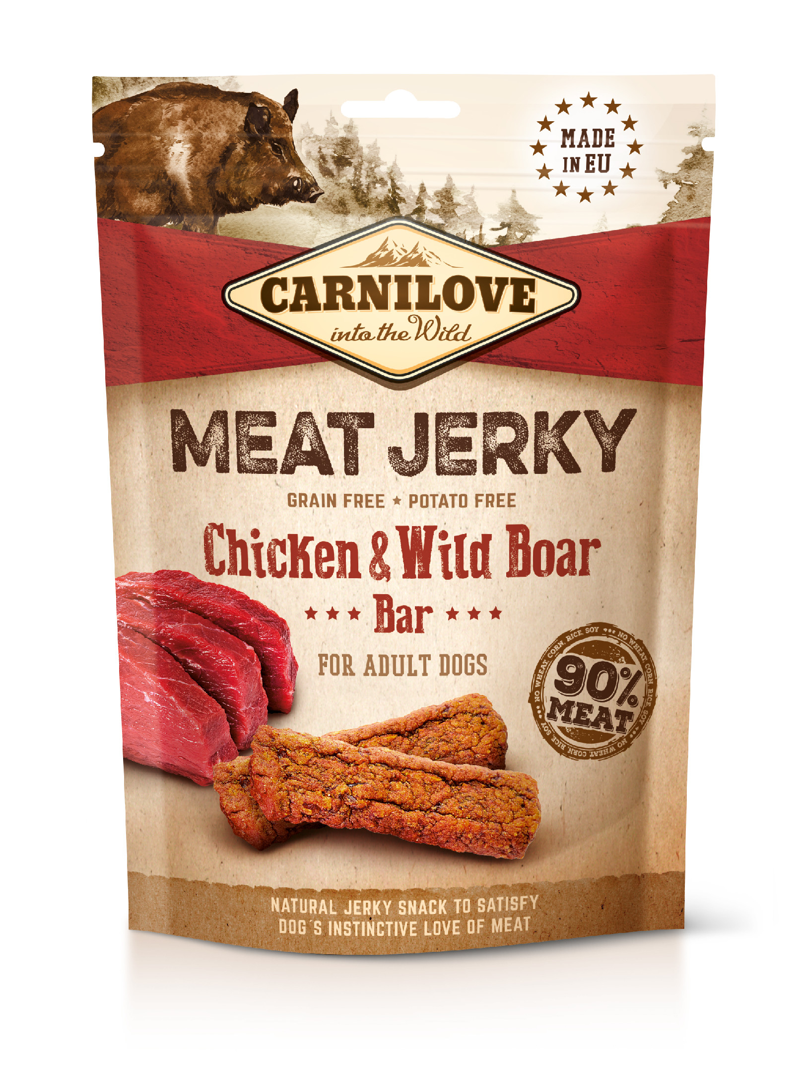 Carnilove Jerky kureci tycinka s divocakem 100 g