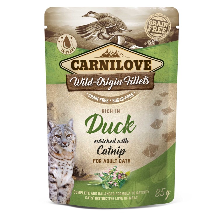 Carnilove Kap.Carnilove Cat Pouch Duck with Catnip 85 g