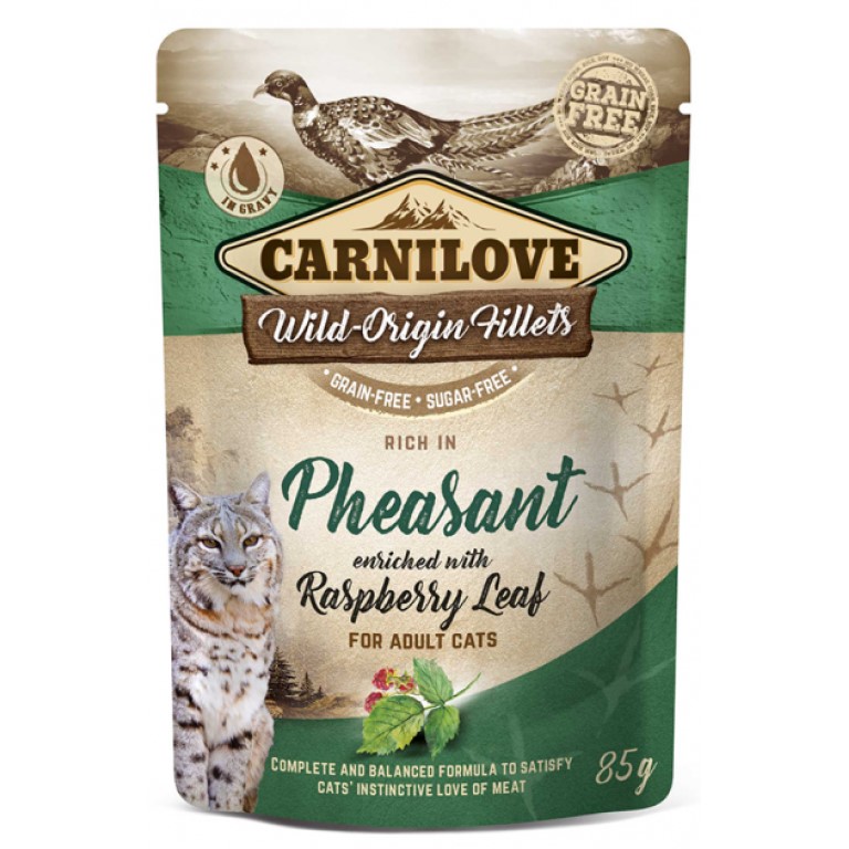 Carnilove Kap.Carnilove Cat Pouch Pheasant with Raspberry 85 g