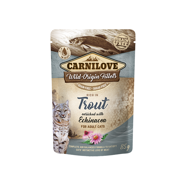 Carnilove Kap.Carnilove Cat Pouch Trout with Echinacea 85 g