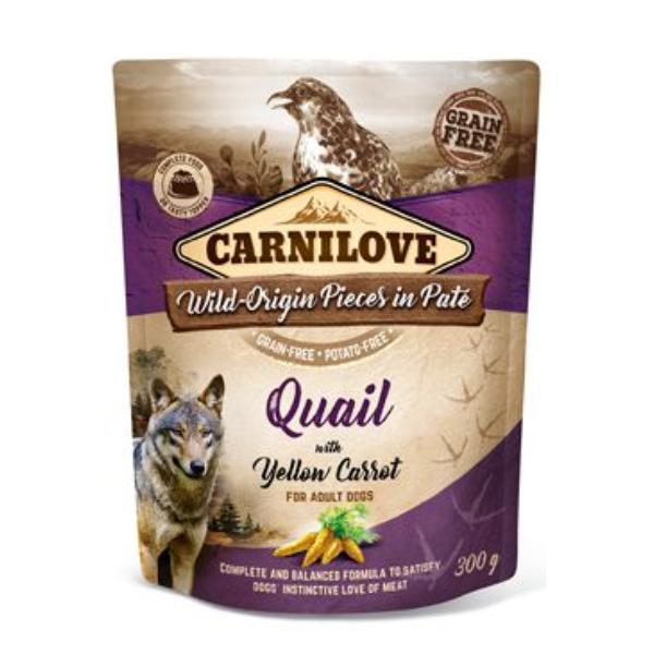 Carnilove Kap.Carnilove Dog Paté Quail with Yellow Carrot 300 g