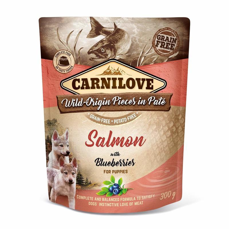 Carnilove Kap.Carnilove Dog Paté Salmon with Blueberries for Puppies 300 g