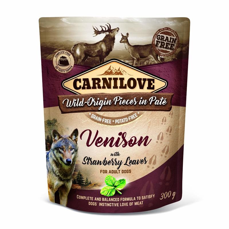 Carnilove Kap.Carnilove Dog Paté Venison with Strawberry Leaves 300 g