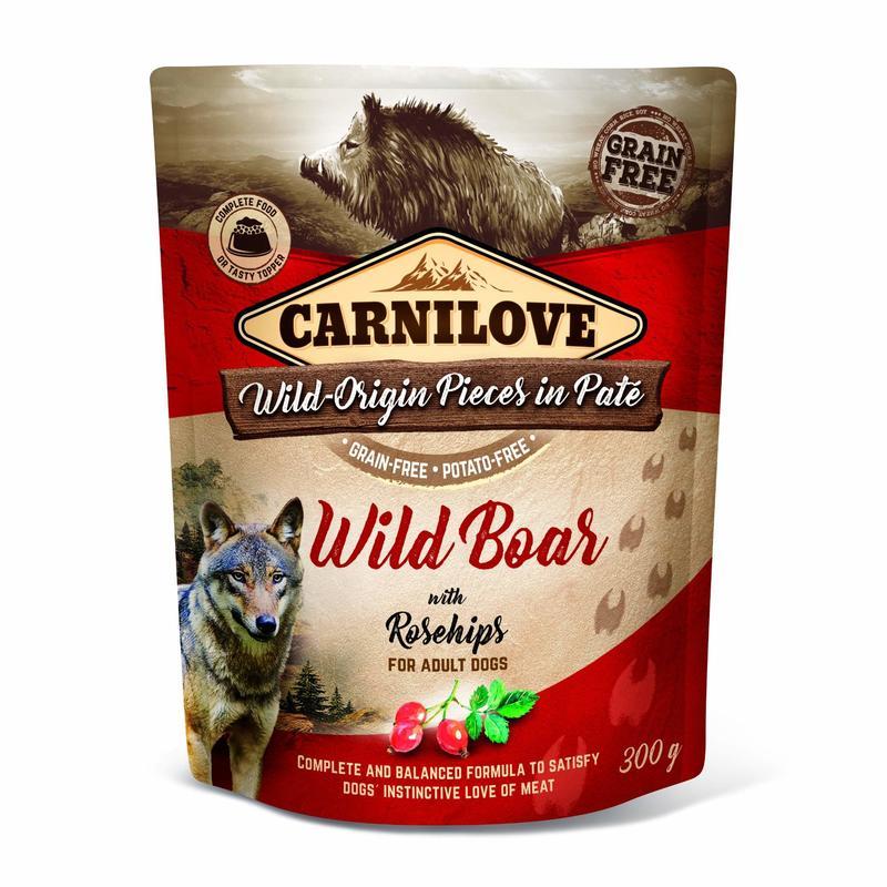 Carnilove Kap.Carnilove Dog Paté Wild Boar with Rosehips 300 g