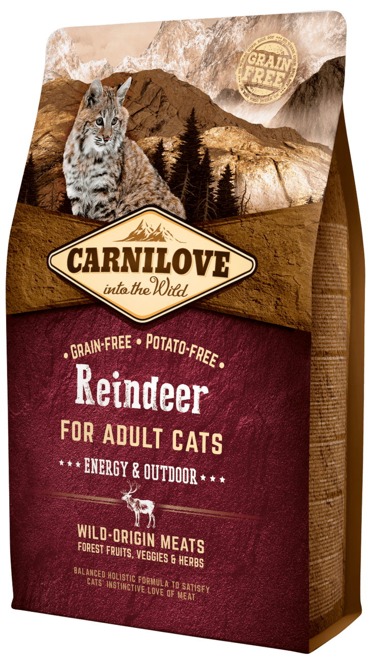 Carnilove Reindeer Adult Cats – Energy and Outdoor 2kg