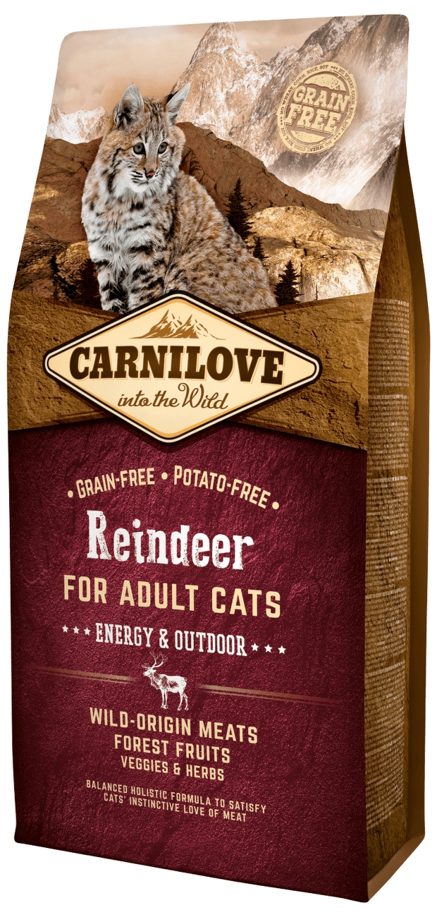 Carnilove Reindeer Adult Cats – Energy and Outdoor 6kg