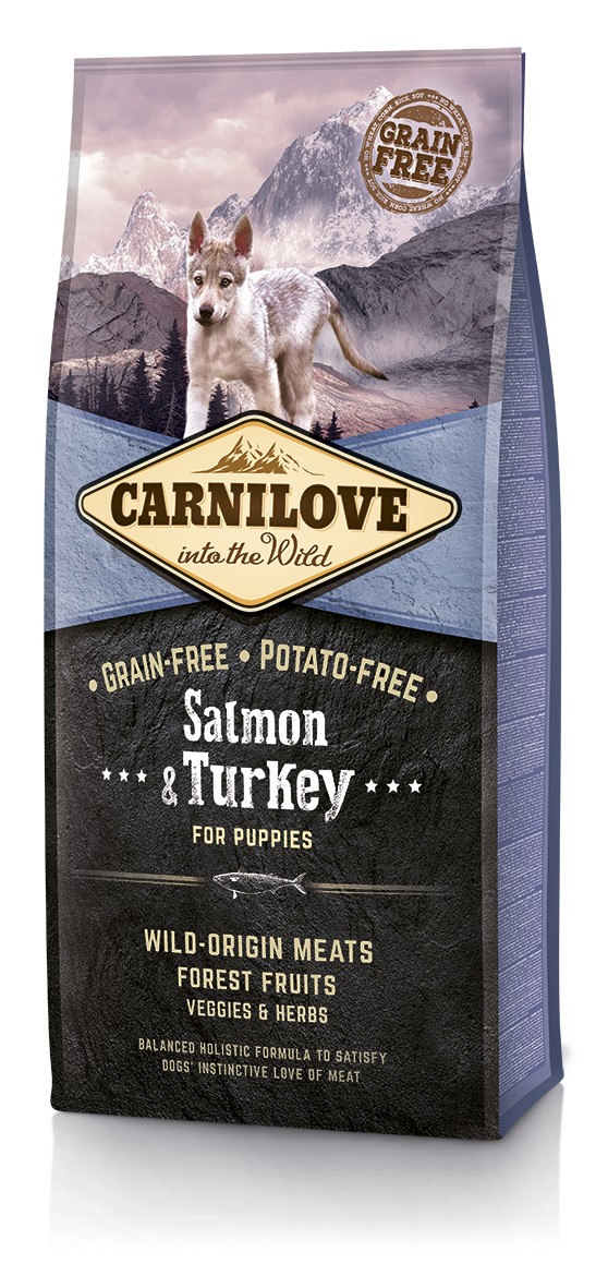 Carnilove Salmon & Turkey for Puppy 12 kg – losos a krocan