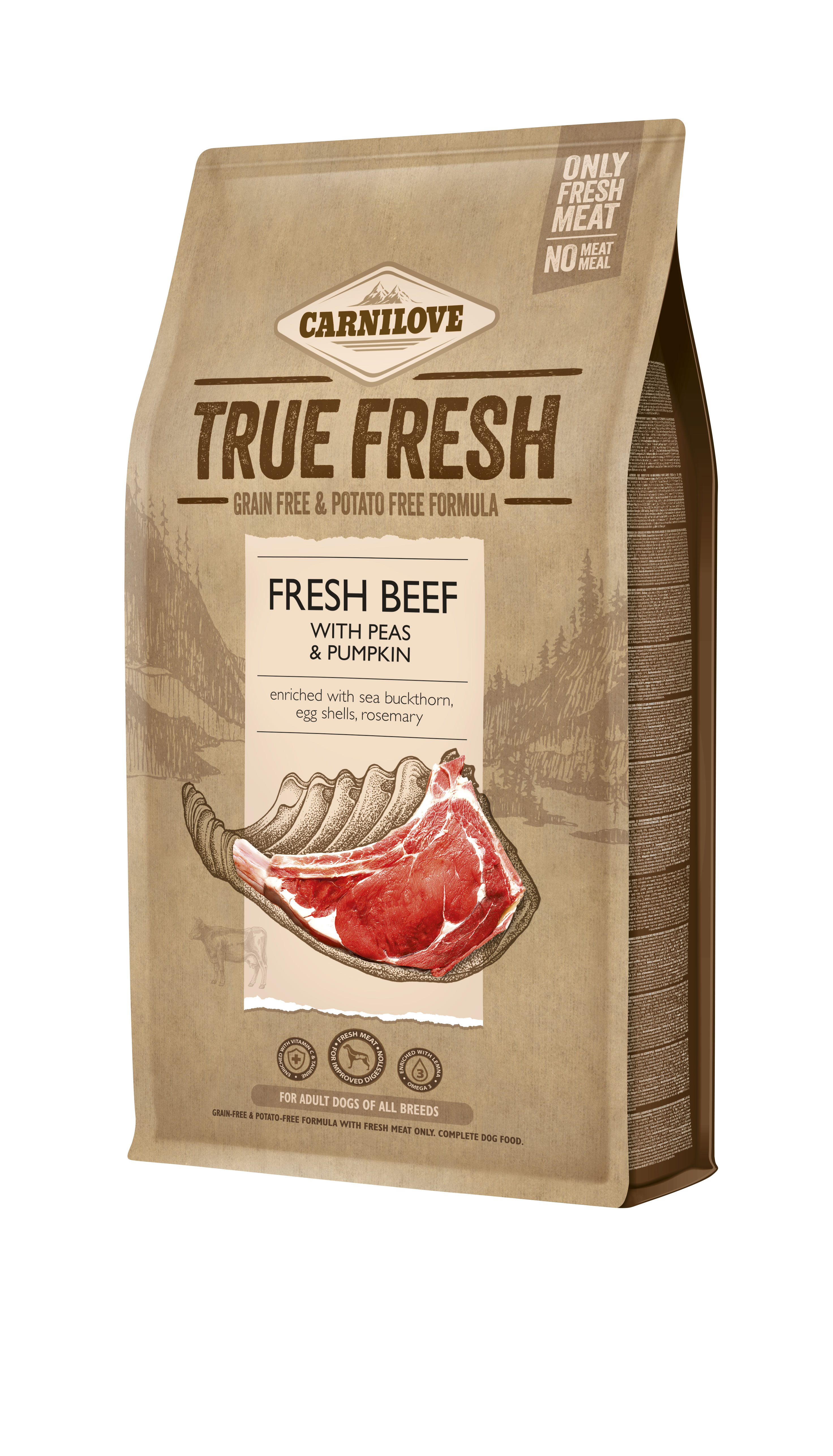 Carnilove True Fresh Beef for Adult Dogs 4 kg