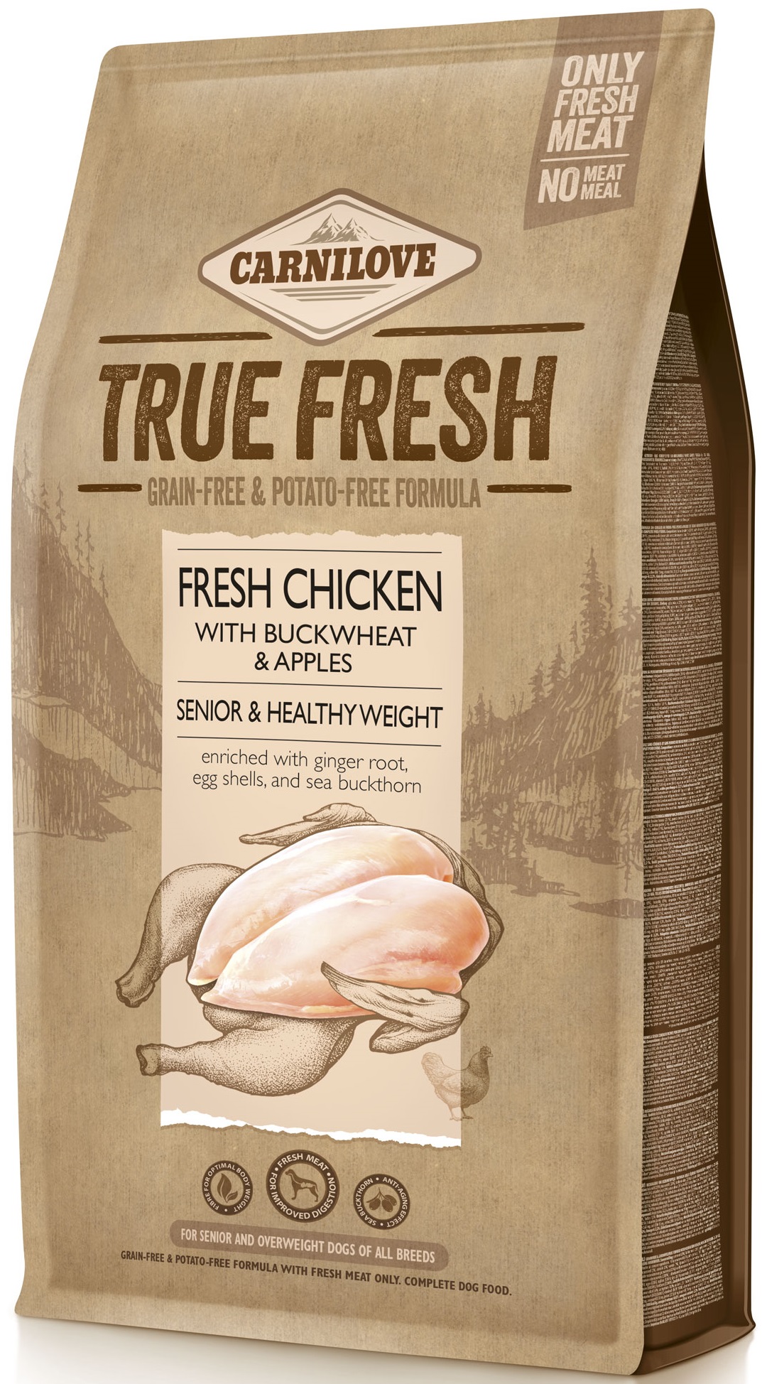 Carnilove True Fresh Senior & Healthy Weight Chicken 4 kg