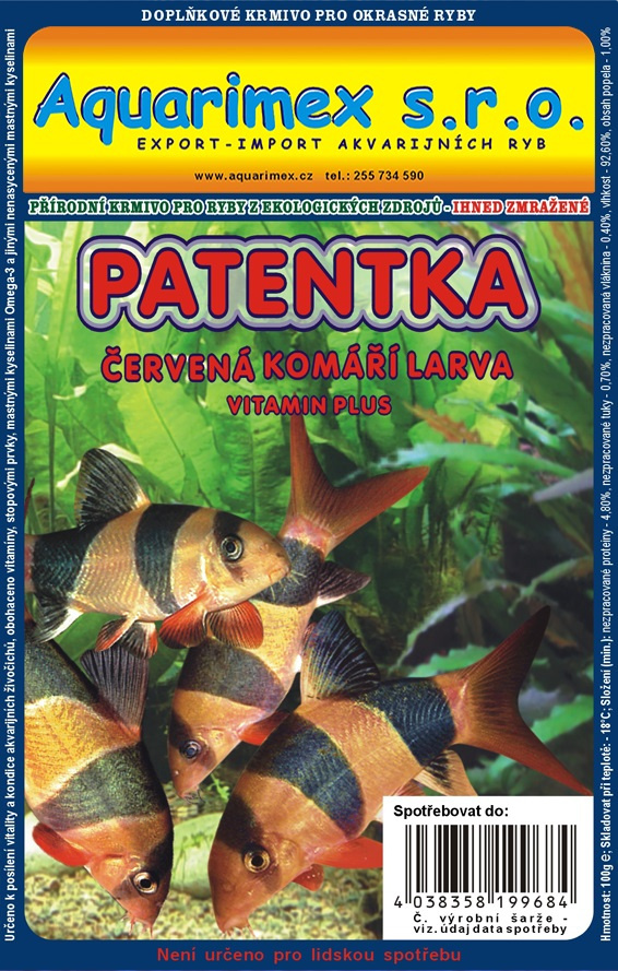Červená komáří larva (Patentka) 500g